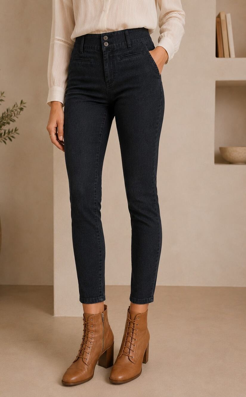 Anthropologie Essential Slim Dark Wash Cropped Denim Womens 0
